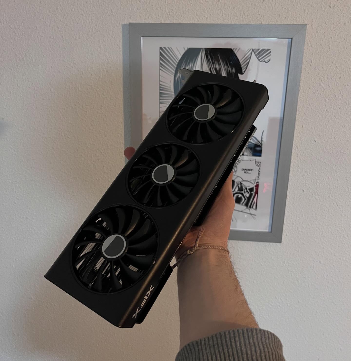 Carte graphique installée dans un PC sur mesure monté par Forgelab à Lyon
